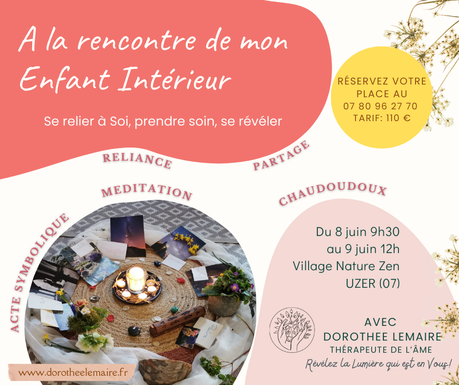 enfant intérieur, ardèche, uzer, village nature zen